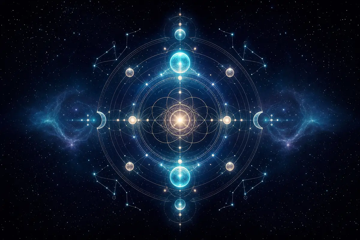 A five-pointed star blazing against a twilight sky, symbolising freedom, adventure, and the five senses.